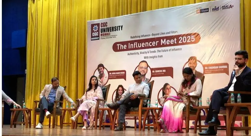 Panel at The Influencer Meet 2025, CGC University Mohali