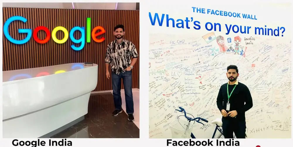 Chandan at Google India and Facebook India